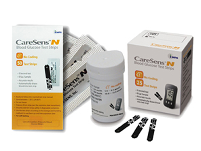 Que thử đường huyết CareSens N (25 que)