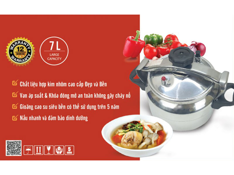 Nồi áp suất Matika MTK-9270 (7 lít)