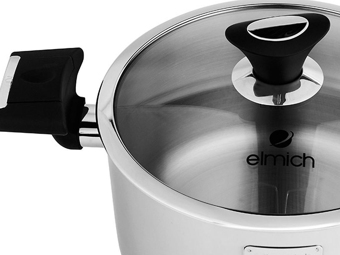 Bộ nồi inox 3 lớp cao cấp đáy liền Tri-max XP EL-3755 size 16cm, 20cm, 24cm