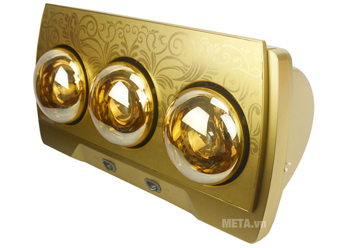 Đèn sưởi nhà tắm 3 bóng có điều khiển Heizen HE3BR