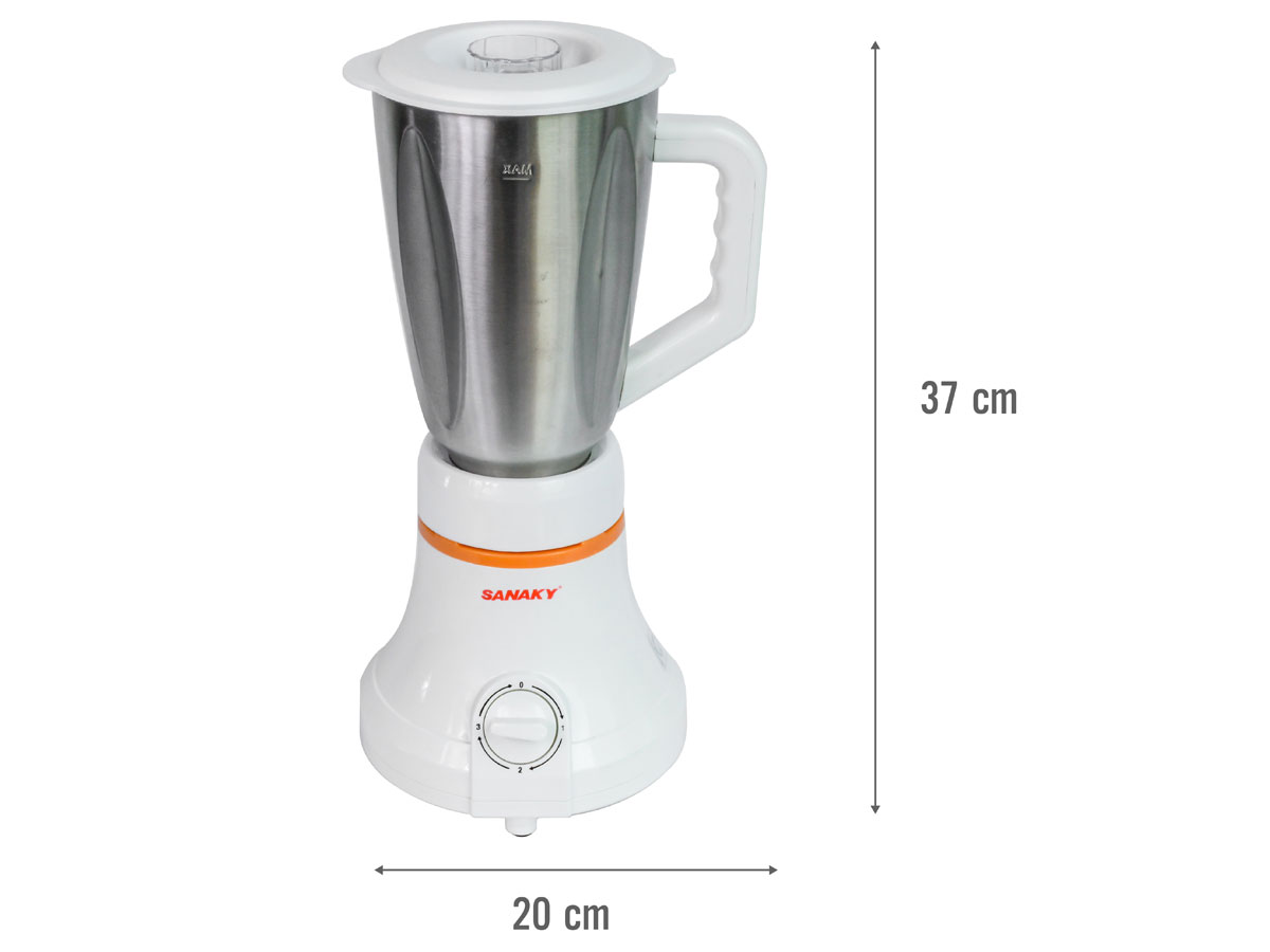 Máy xay sinh tố Sanaky SNK-812ST (450W - 3 cối xay inox)