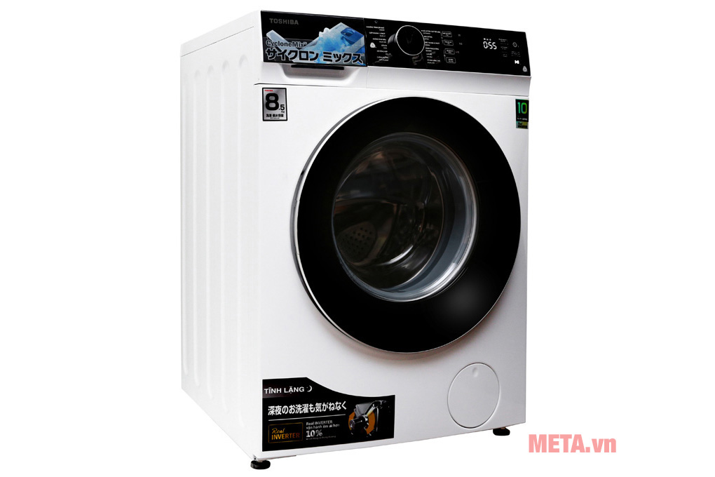 Máy giặt lồng ngang Toshiba Inverter 8.5 kg TW-BH95M4V (WK-màu trắng)