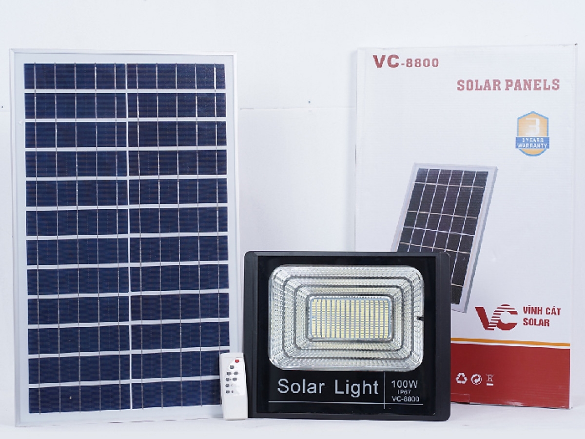 Đèn Led chiếu sáng năng lượng mặt trời 100W-VC-8800