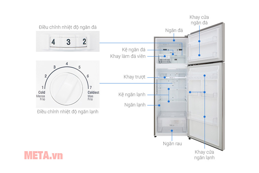 Tủ lạnh inverter LG GN-M315PS (315 lít)