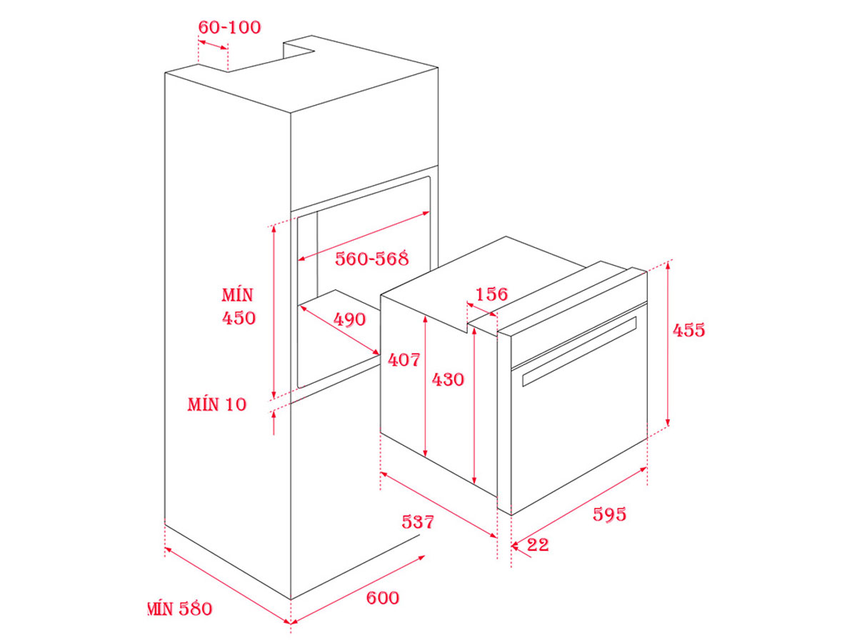 Lò nướng đối lưu Teka HLC 840 (45 lít)