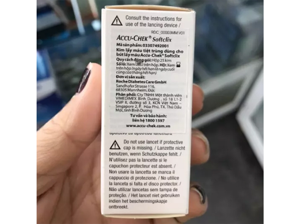 Kim lấy máu Accu-Chek Softclix (25 kim/hộp)