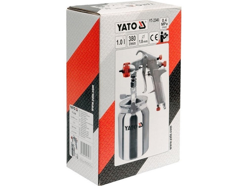 Súng phun sơn cốc bình dưới 1L/1.8mm Yato Yt-2346