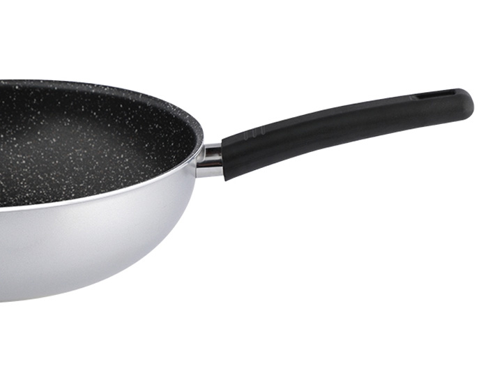 Chảo xào chống dính vân đá, đáy từ Elmich 4702OL size 30cm