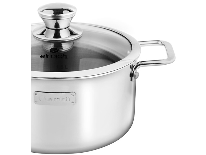 Nồi inox 3 lớp đáy liền Elmich Trimax Classic 2406OL size 18cm