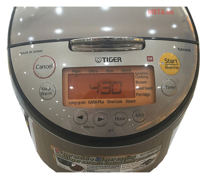 Nồi cơm điện tử cao tần Tiger JKT-S18W 1.8 lít