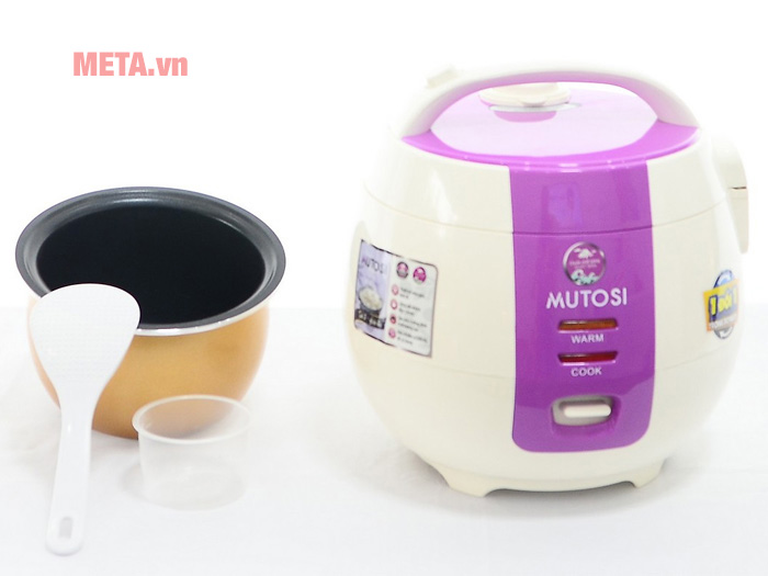 Nồi cơm điện chống dính 1.2 lít Mutosi MR-12