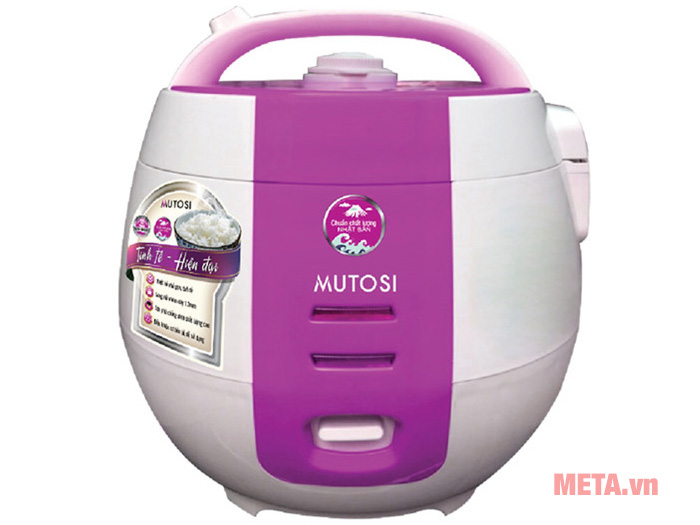 Nồi cơm điện chống dính 1.2 lít Mutosi MR-12