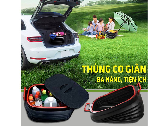 Thùng đựng đồ ô tô xếp gọn 40 lít