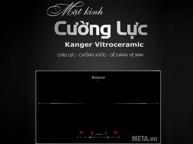 Bếp từ đôi Zemmer IZM 206 A (Nẹp Alu)