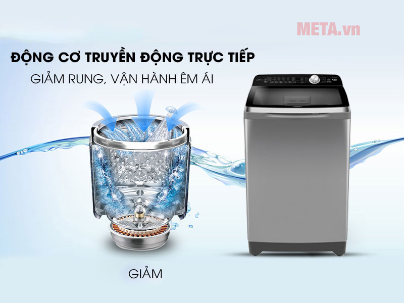 Máy giặt lồng đứng Aqua inverter 12kg AQW-DR120CT(S)