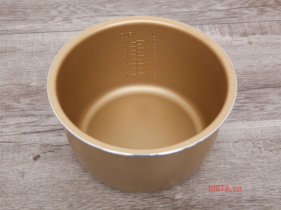 Nồi cơm điện nắp gài Sunhouse SHD8208C 1 lít (màu nâu)