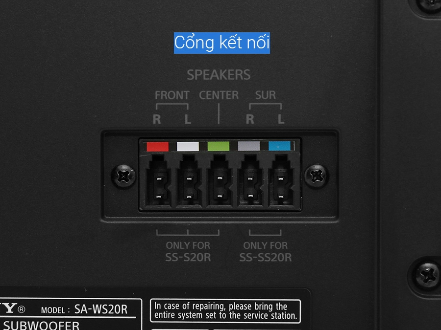 Dàn âm thanh Sony 5.1 HT-S20R/C SP1 (400W)