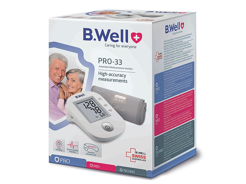 Máy đo huyết áp bắp tay B.Well Swiss PRO-33