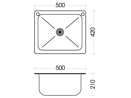 Chậu rửa inox Sơn Hà S50D.X.1.3
