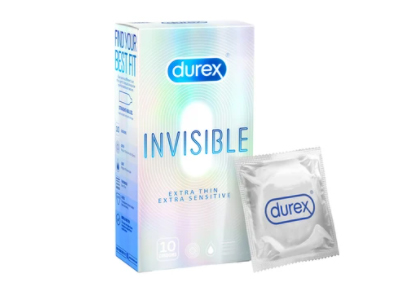 Bao cao su siêu mỏng Durex Invisible Extra Thin (Hộp 10 chiếc)