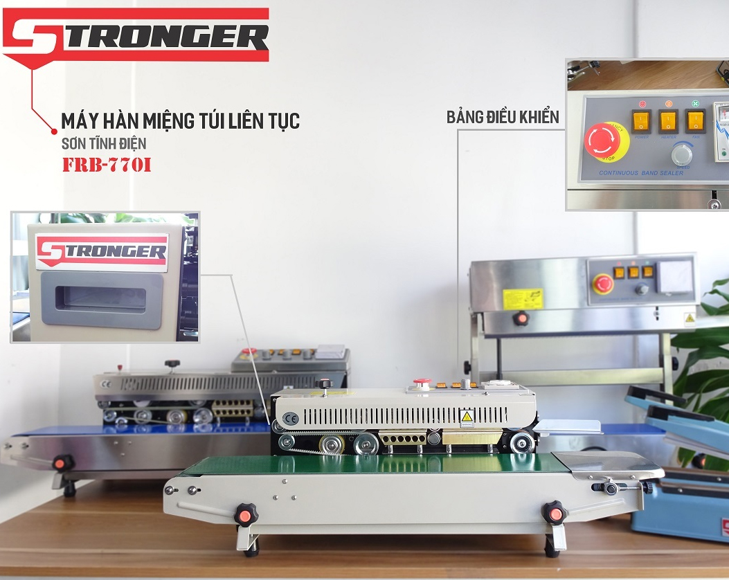 Máy hàn miệng túi liên tục Stronger FRB-770I