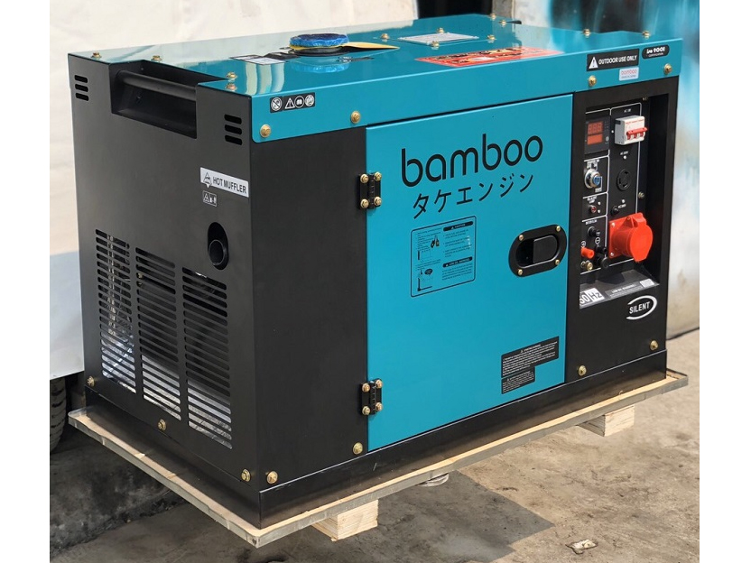 Máy phát điện chạy dầu 8KW Bamboo 9800ET 3 pha chống ồn