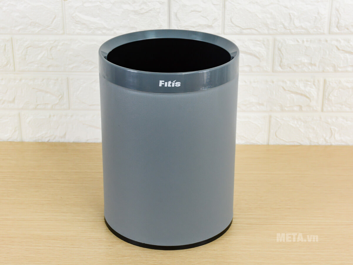 Thùng rác Fitis Dual kiểu Âu ROM3-909 - 10 lít (xám) - META.vn