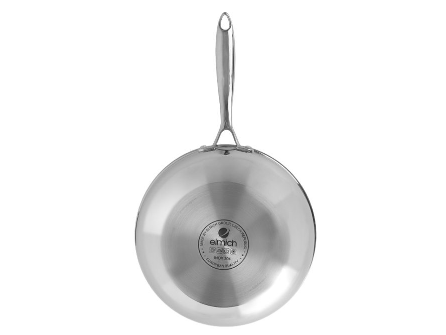 Chảo xào inox cao cấp 3 lớp đáy liền Elmich Trimax EL-3796 26cm