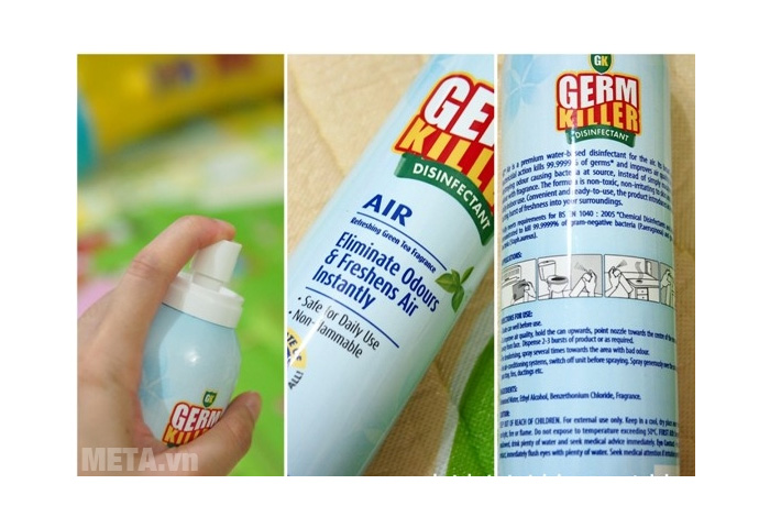 Bình xịt làm sạch không khí Germ Killer Mr McKenic 300 ml