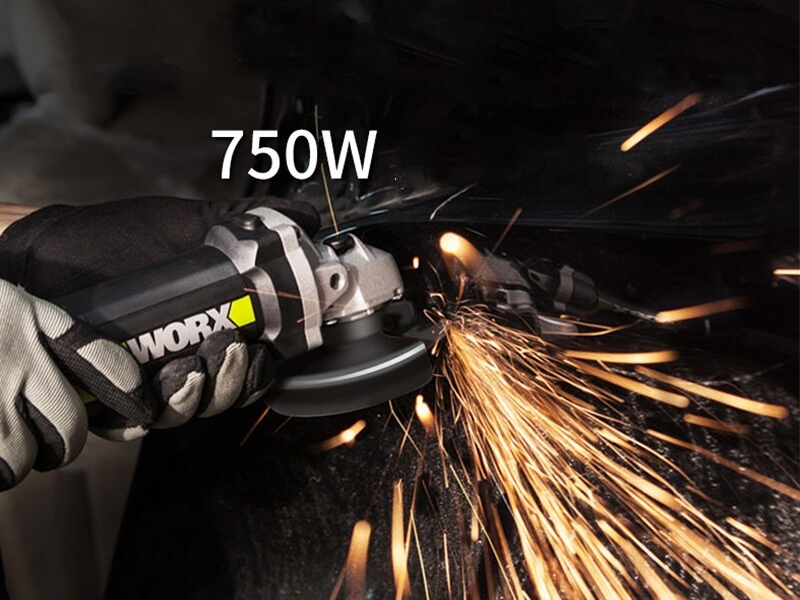 Máy mài góc Worx Green WU800X 750W (công tắc đuôi - 100mm)