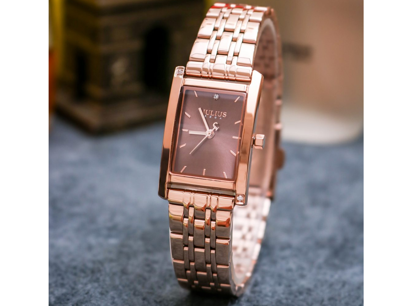 Đồng hồ nữ Julius Hàn Quốc dây thép JA-1257