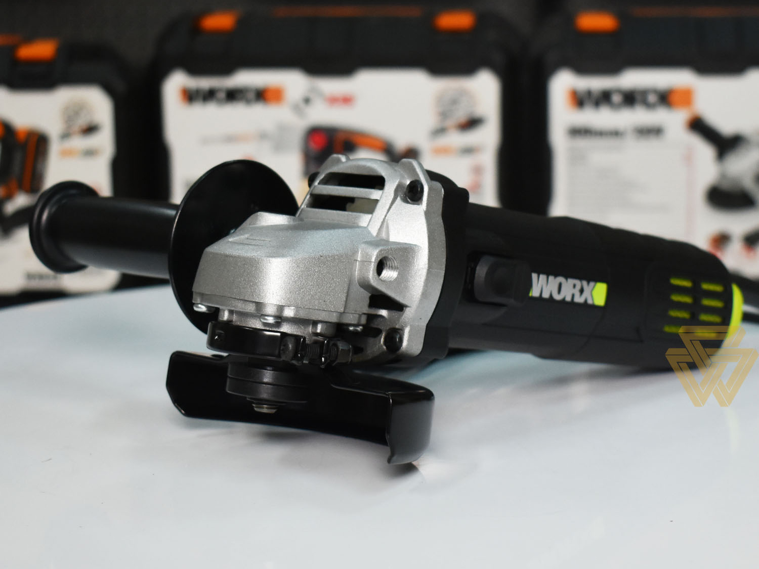 Máy mài góc 720W 100mm Worx Green WU800S (Công tắc hông)