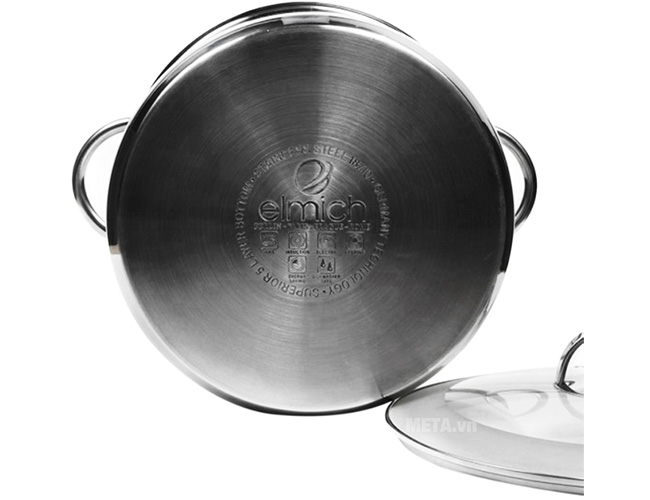 Nồi inox nắp kính Celestine Elmich 24cm - 2355278