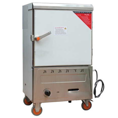 Tủ nấu cơm công nghiệp bằng gas tiện lợi, an toàn khi sử dụng
