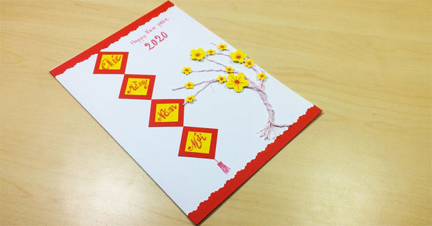 Cách làm thiệp chúc Tết, mừng năm mới 2022 handmade đơn …