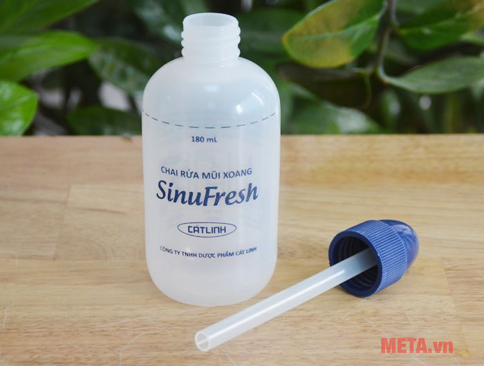 Bình rửa mũi SinuFresh kèm 10 gói muối