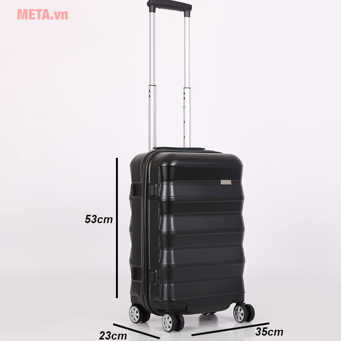 Vali nhựa khung dây kéo Sakos Aurora Z22 (20 inch, 53x35x23cm)