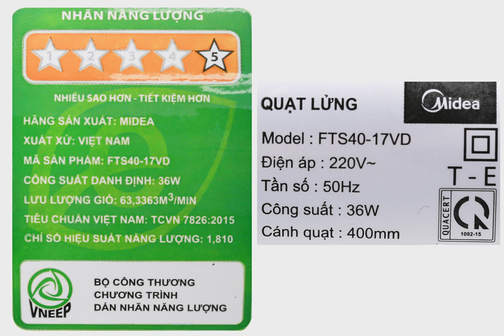 Quạt lửng Midea FTS40-17VD
