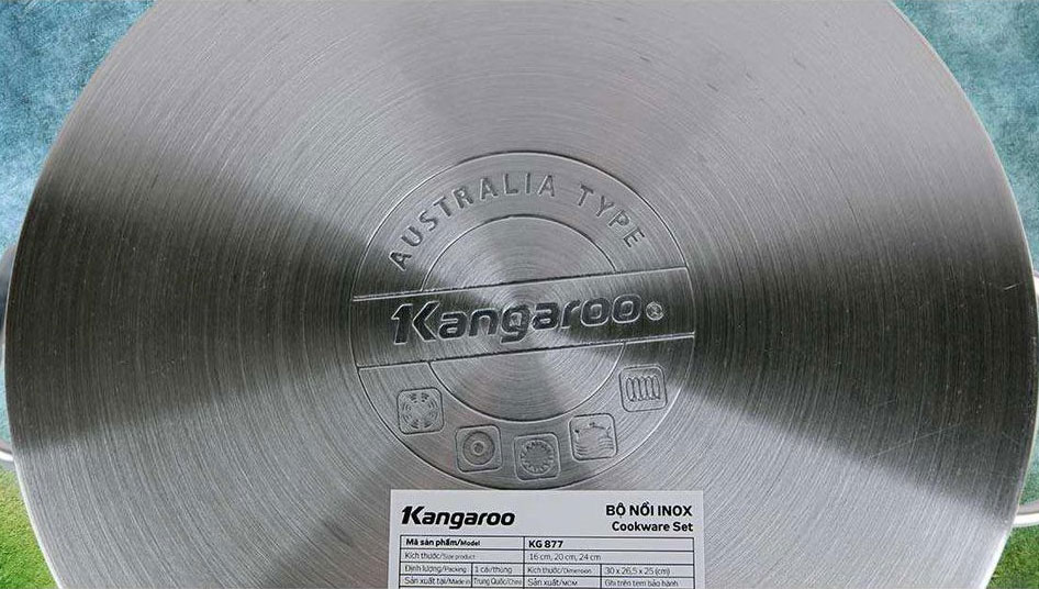Bộ nồi inox 5 đáy Kangaroo KG877