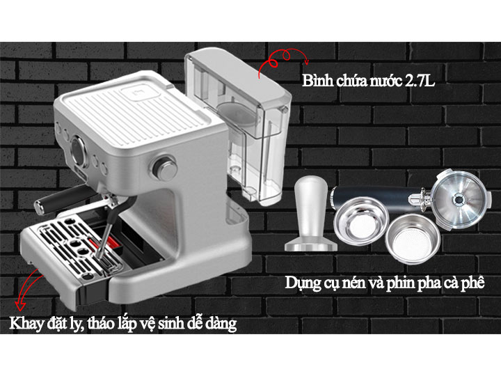 Máy pha cà phê Espresso Kahchan EP9149