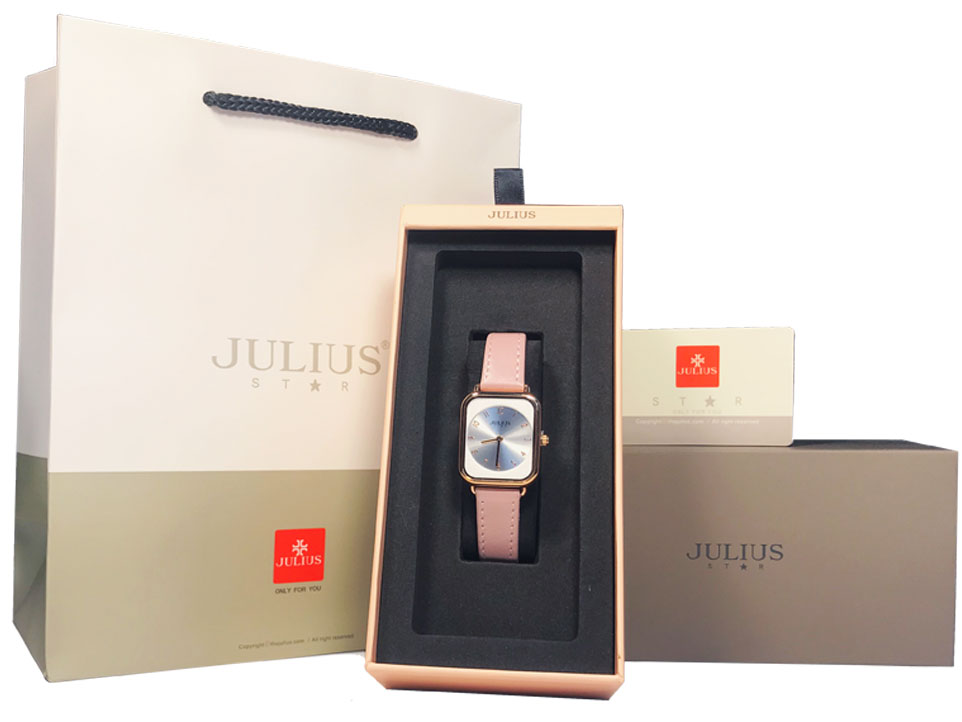 Đồng hồ nữ JS-050 Julius Star kính Saphire Hàn Quốc