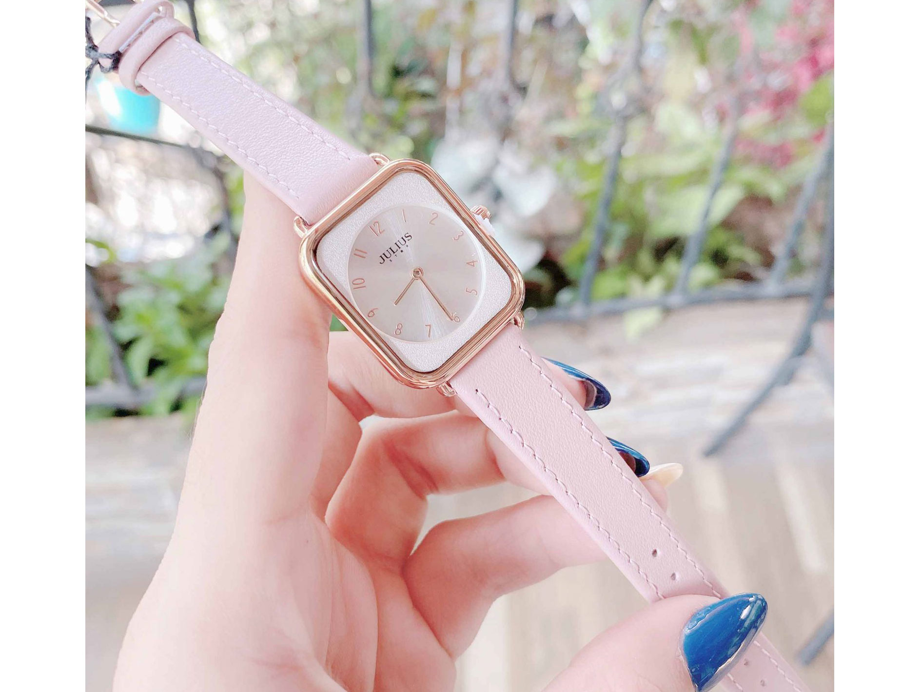 Đồng hồ nữ JS-050 Julius Star kính Saphire Hàn Quốc