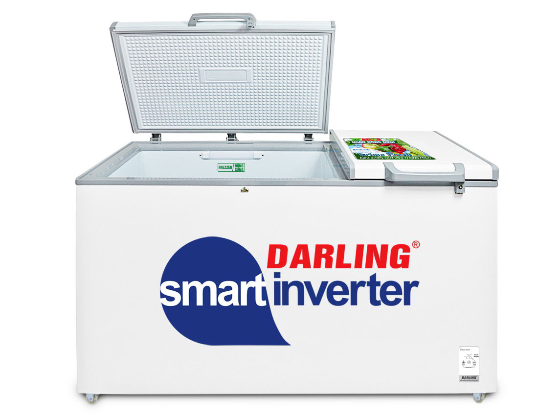 Tủ đông mát 2 dàn lạnh Darling DMF-3699WS-4 (370 lít, chỉnh được nhiệt độ 2 ngăn)