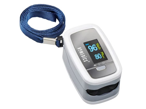 Máy đo nồng độ oxy và nhịp tim Homedics PX-131CO - Công nghệ Optimetrix (FDA Hoa Kỳ)