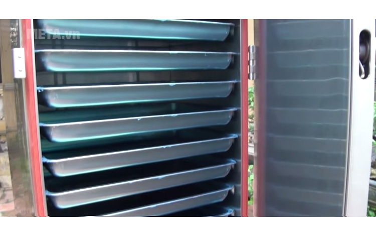 Tủ nấu cơm công nghiệp 10 khay dùng Gas