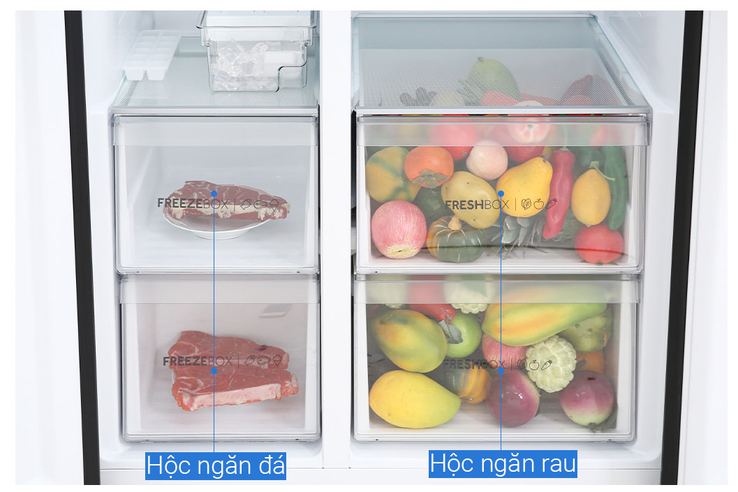 Tủ lạnh Aqua Inverter 541 lít AQR-S541XA (SG)