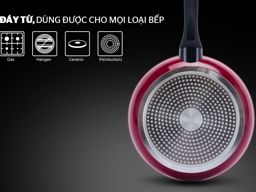 Chảo đá hoa cương đáy từ Sunhouse SFP26B - 26cm