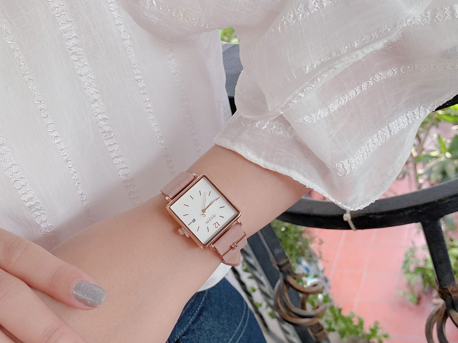 Đồng hồ nữ Julius JS-048 Star kính Sapphire Hàn Quốc