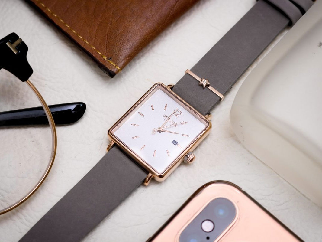 Đồng hồ nữ Julius JS-048 Star kính Sapphire Hàn Quốc