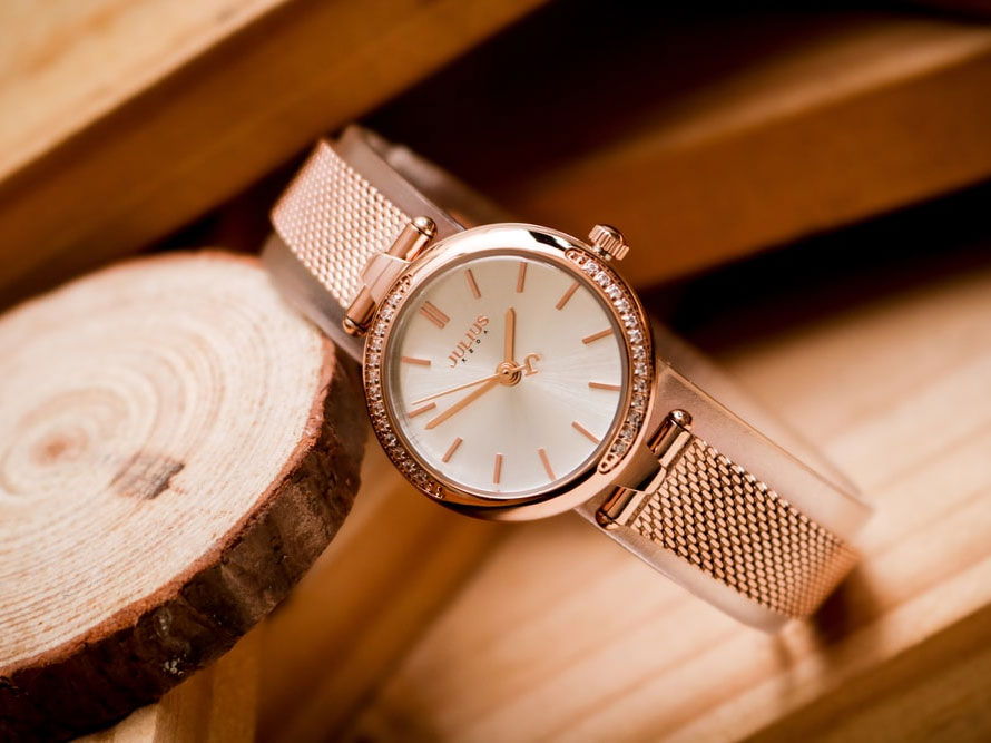 Đồng hồ nữ Julius JA-1284 Hàn Quốc dây thép